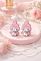 Aros Aretes Pendientes De My Melody / Acero Quirúrgico - Miniatura 5