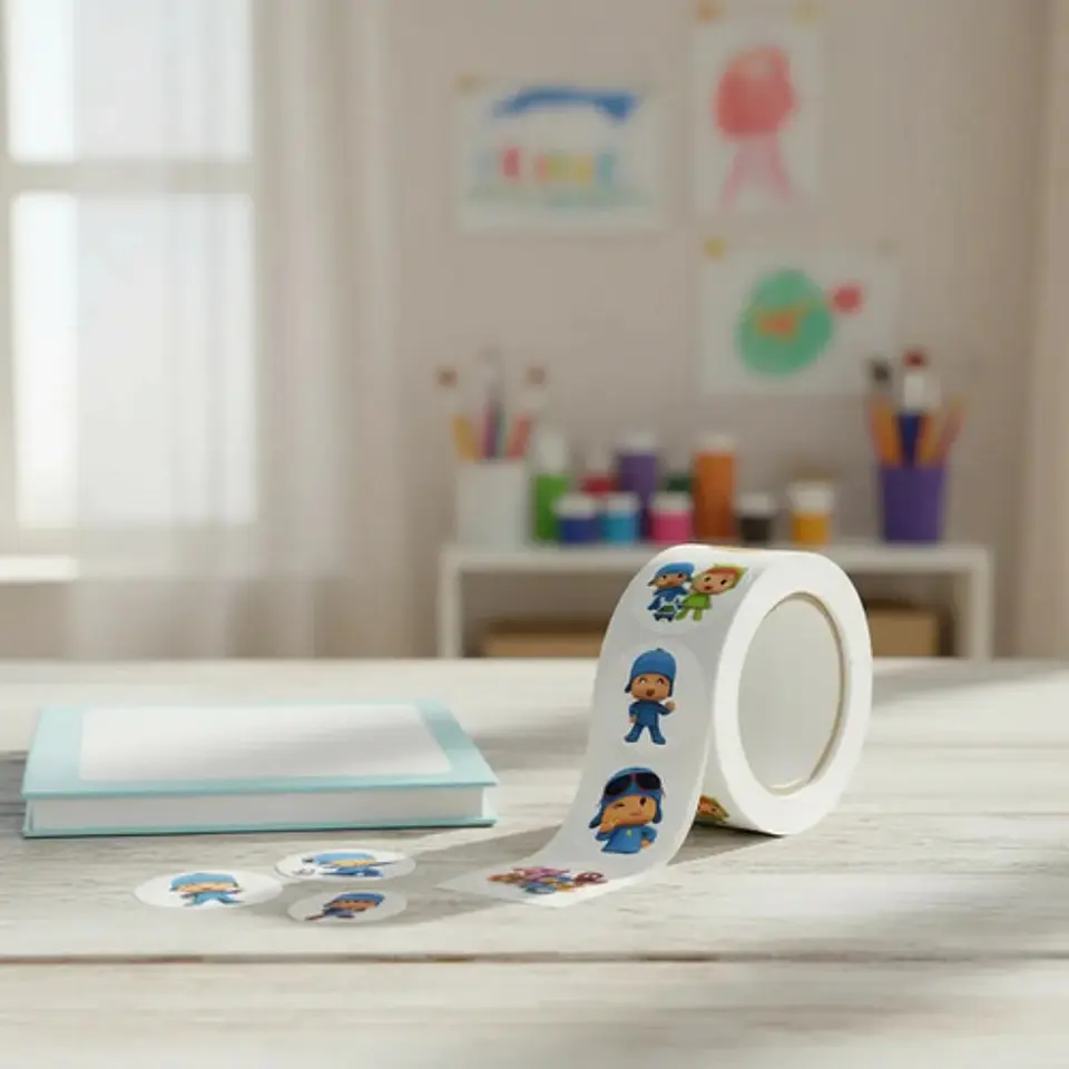 Rollo De Pocoyo - Set 500 Stickers / Rollo De Pegatinas 3