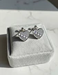 Aros De Plata 925 Corazón Con Pequeños Circones Brillantes - Miniatura 3