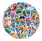 Pocoyo - Set De 50 Stickers / Calcomanias - Miniatura 1
