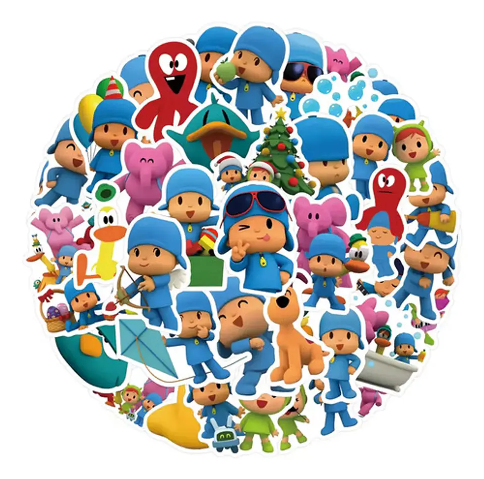 Pocoyo - Set De 50 Stickers / Calcomanias 1