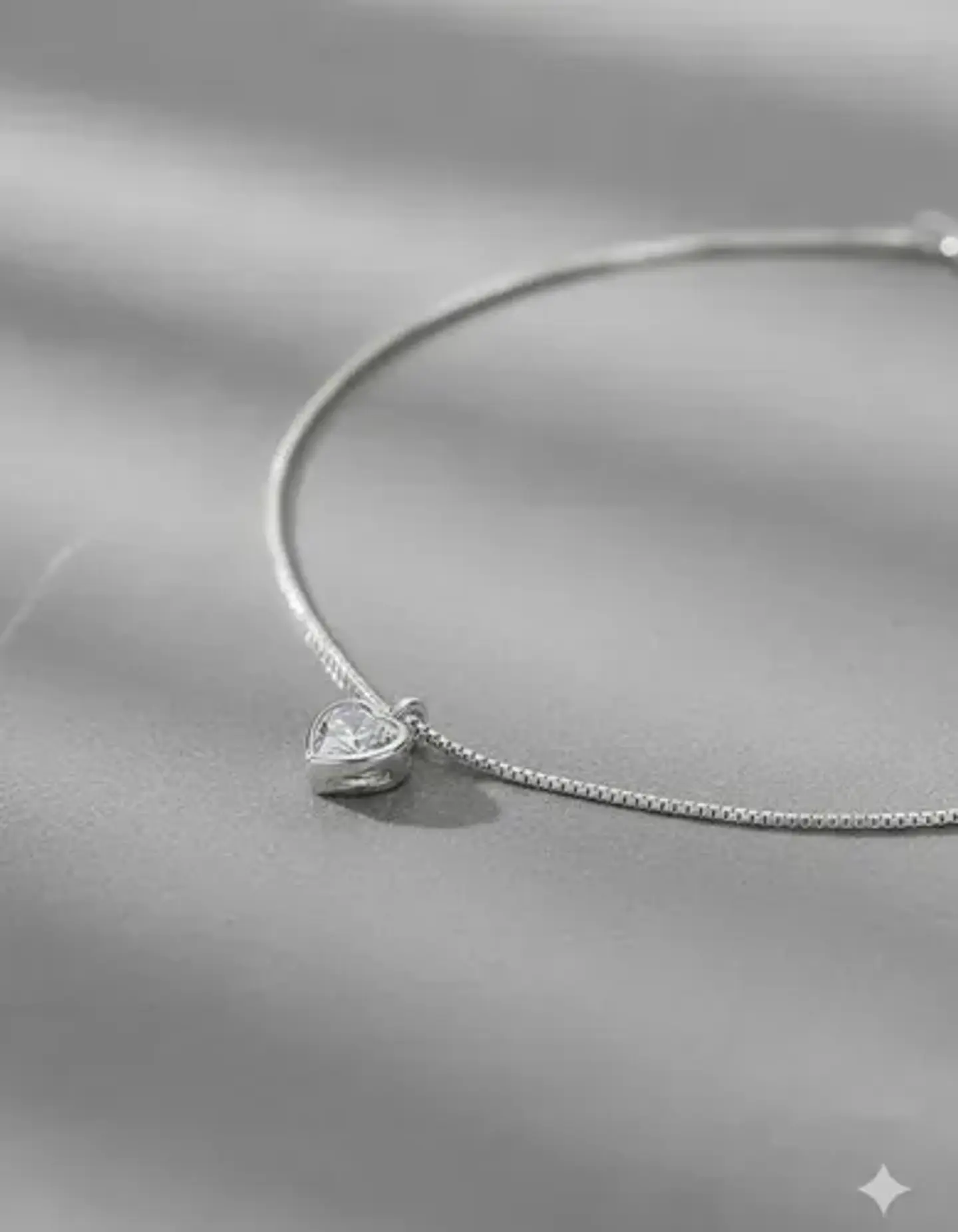 Collar Corazón Plata Fina 925 Elegante Para Dama 4