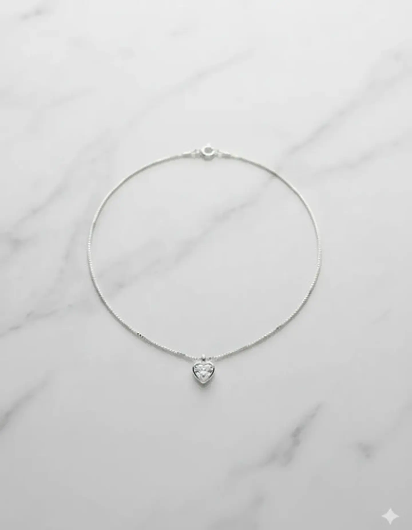 Collar Corazón Plata Fina 925 Elegante Para Dama 5