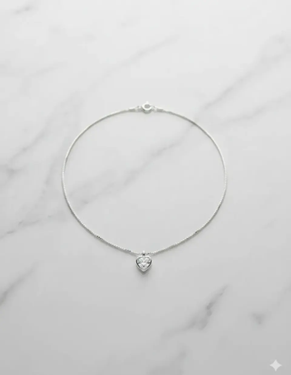 Collar Corazón Plata Fina 925 Elegante Para Dama 5