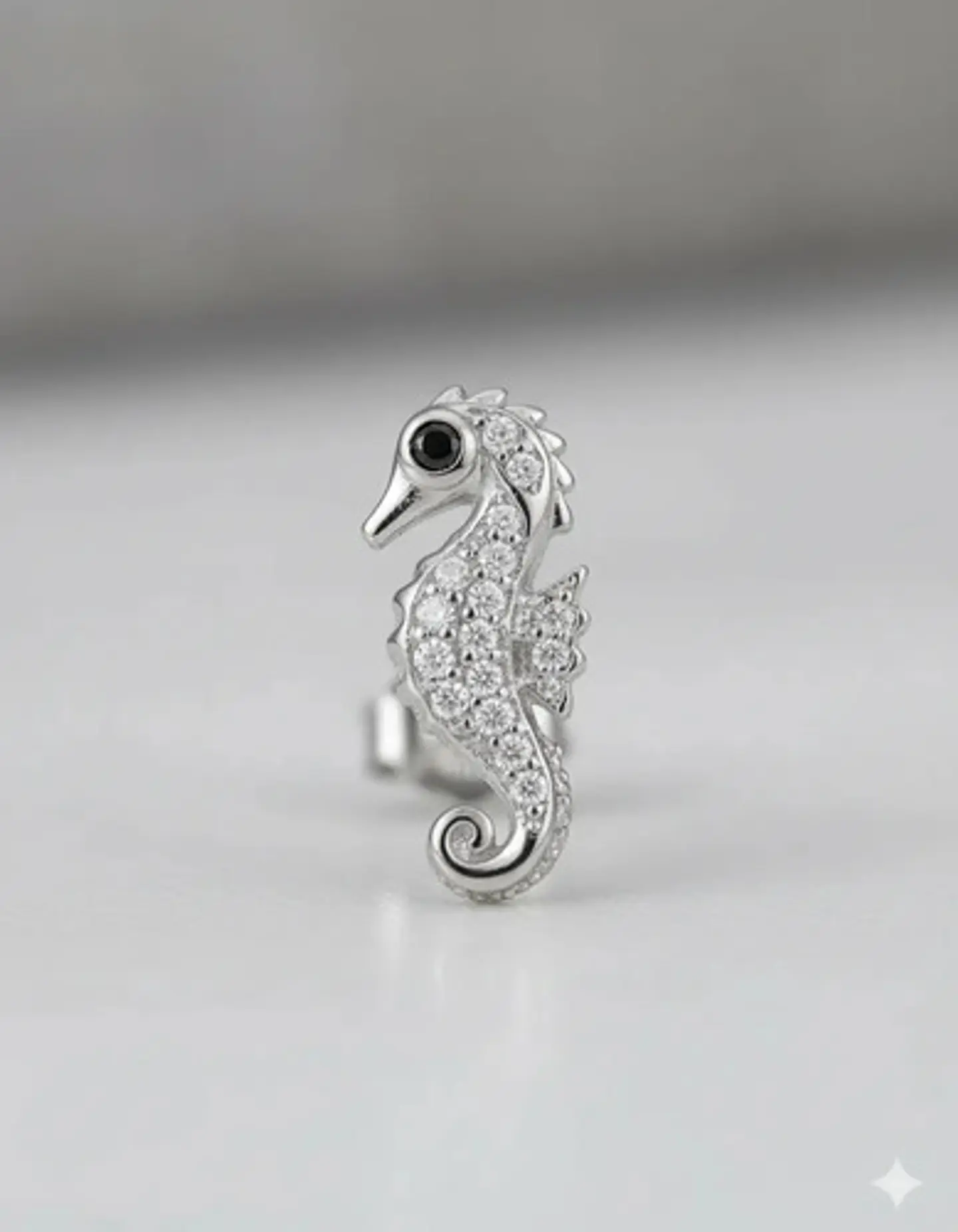 Aros De Plata 925 Diseño Caballitos De Mar 4