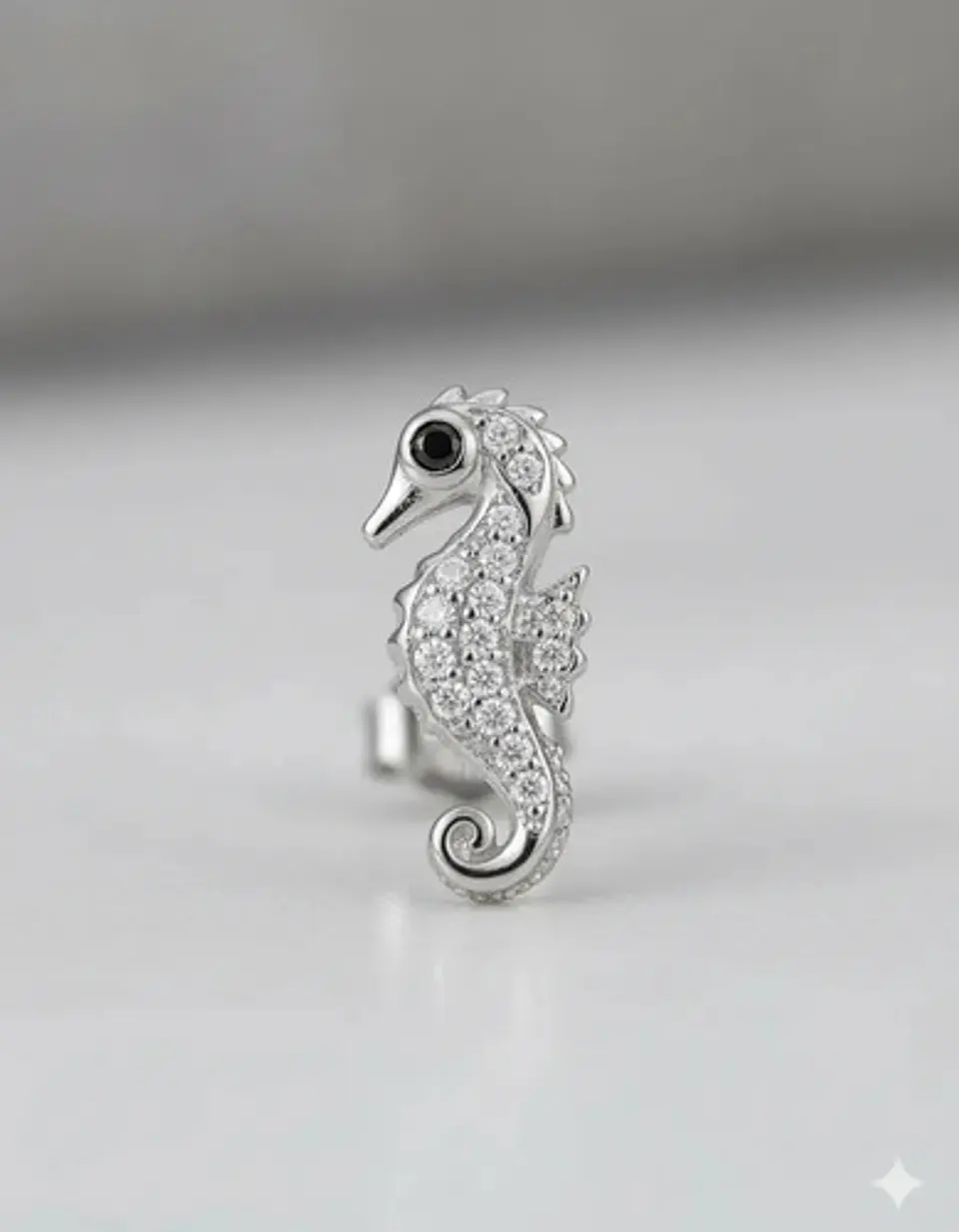 Aros De Plata 925 Diseño Caballitos De Mar 4