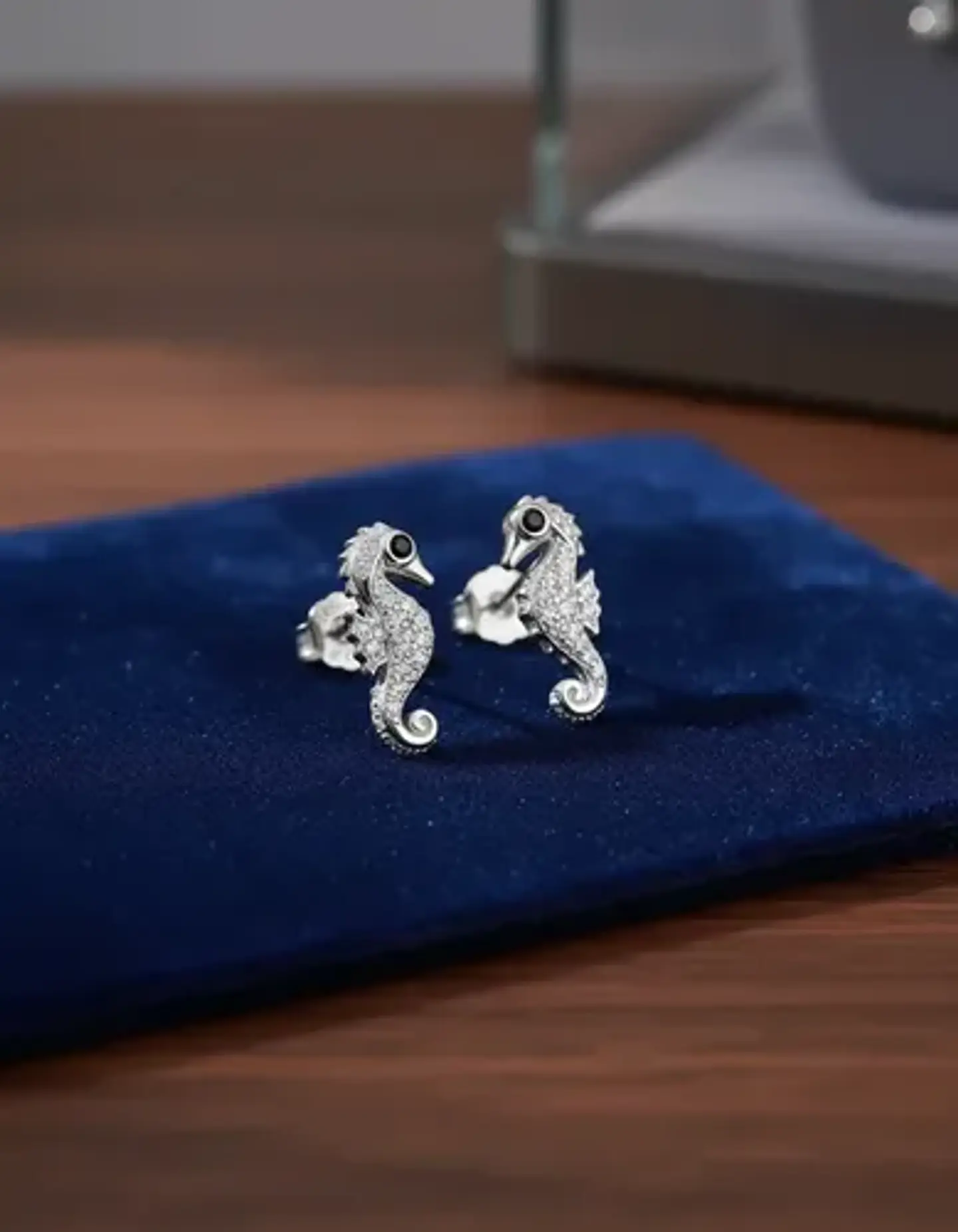 Aros De Plata 925 Diseño Caballitos De Mar 5
