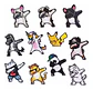 Animalitos Cool / Set 11 Parches Bordados Para Ropa - Miniatura 2