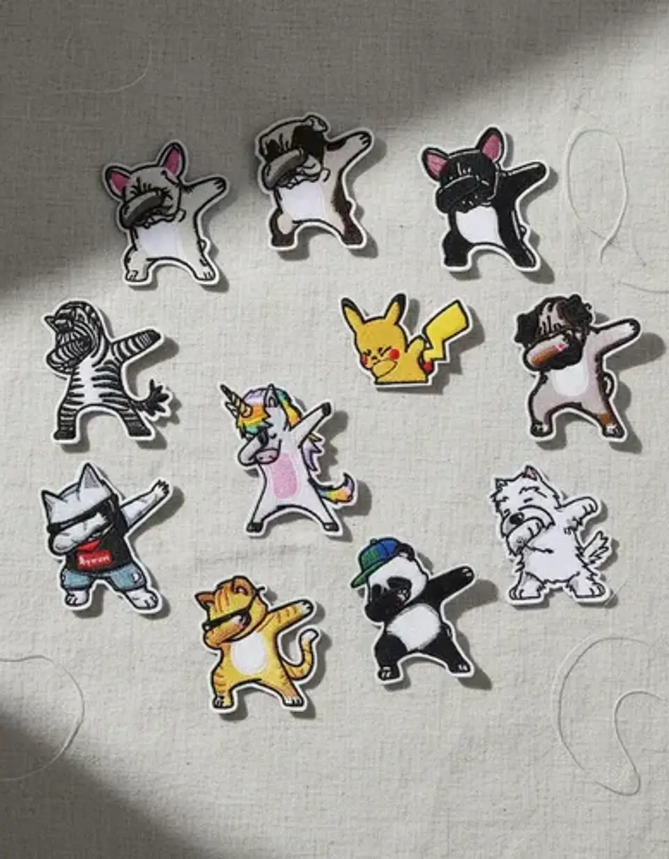 Animalitos Cool / Set 11 Parches Bordados Para Ropa 3