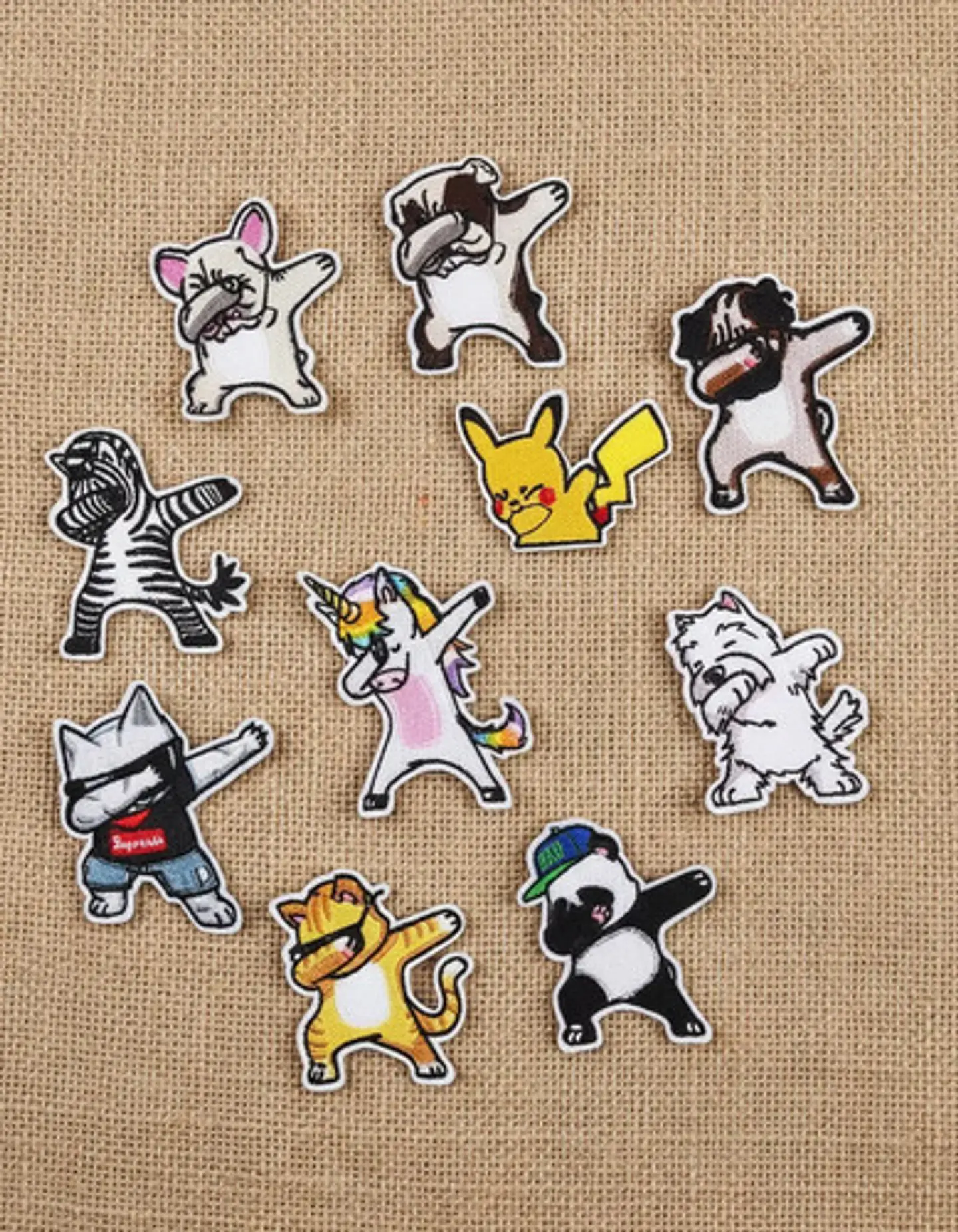 Animalitos Cool / Set 11 Parches Bordados Para Ropa 4