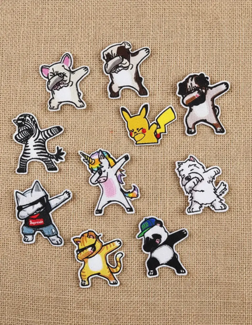 Animalitos Cool / Set 11 Parches Bordados Para Ropa 4