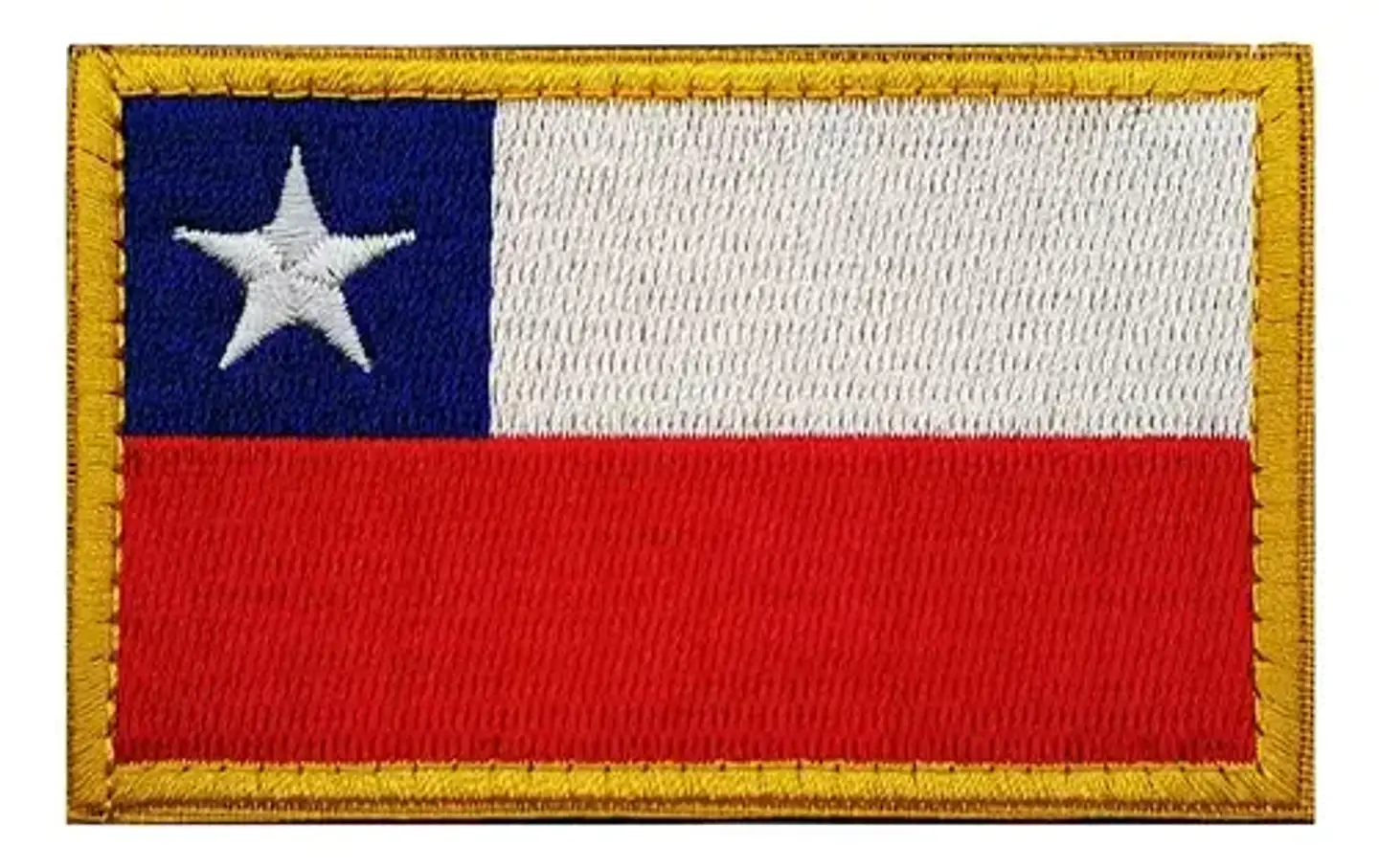 Parches Para Ropa - Bandera Chilena / Parche Con Velcro 1