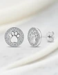 Aros De Plata 925 Diseño Huella De Mascotas - Miniatura 3