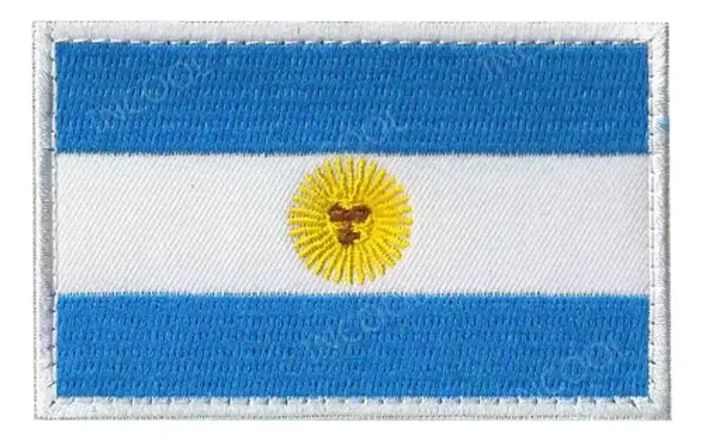 Parches Para Ropa - Bandera Argentina / Parche Con Velcro 2
