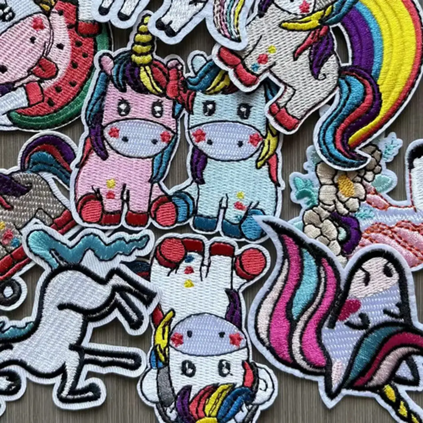 Unicornios / Set 9 Parches Bordados Para Ropa De Uunicornios 2