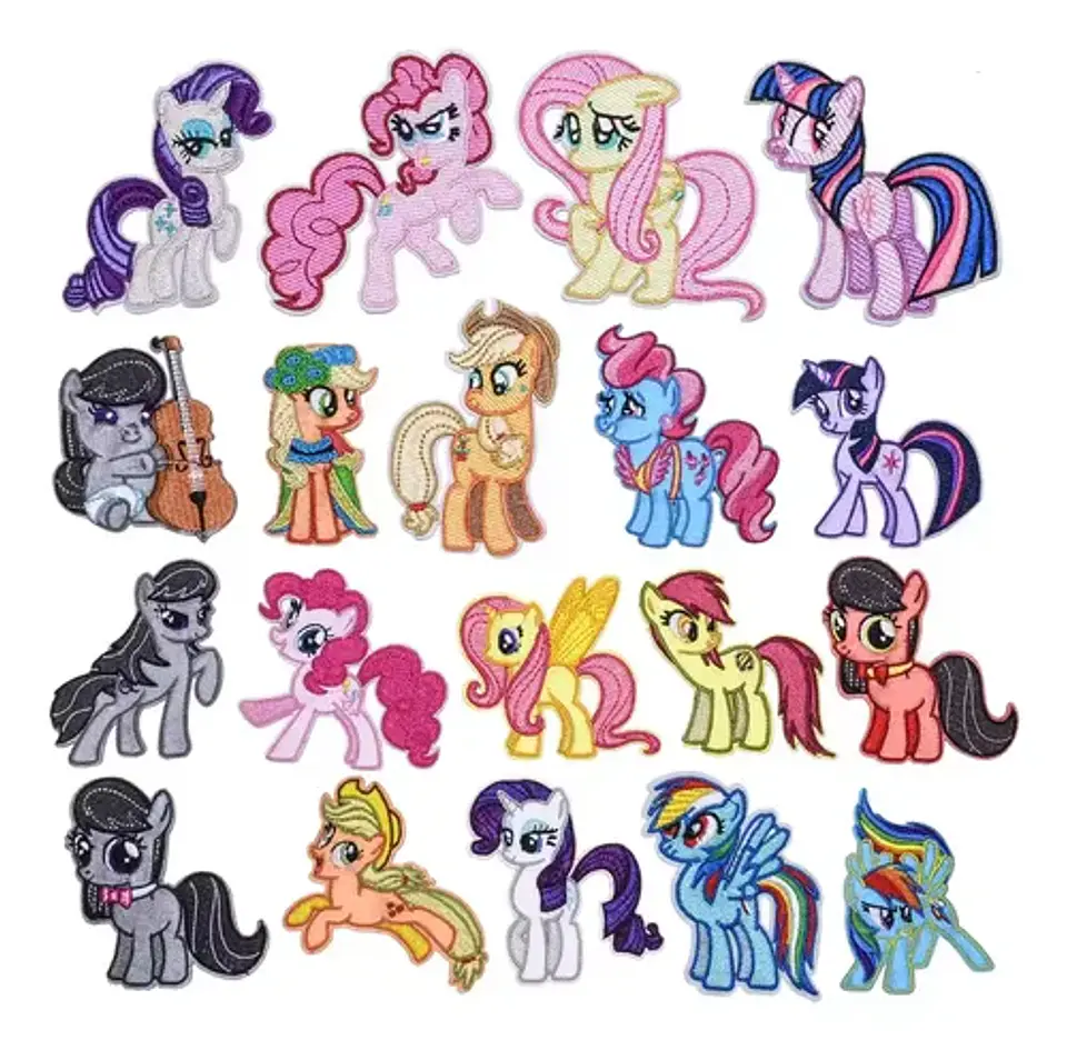 My Little Ponny / Set 19 Parches Bordados Para Ropa 1