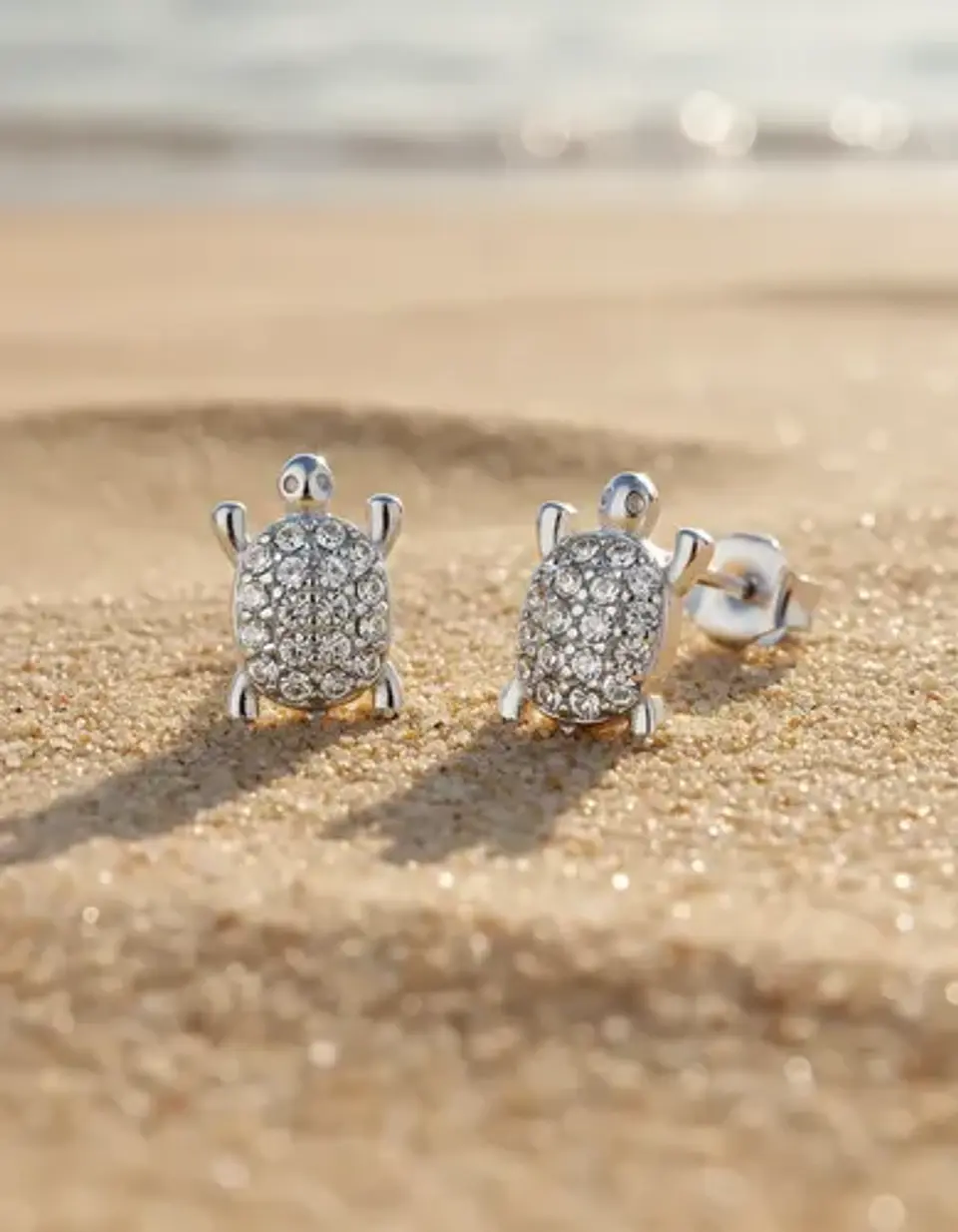 Aros De Plata 925 Diseño Tortuguitas 2