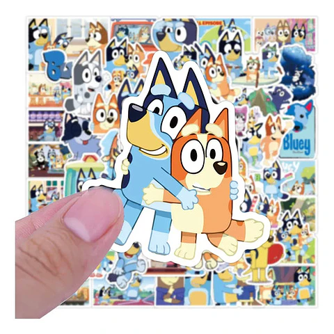 Bluey - Set De 50 Stickers / Calcomanías