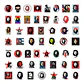 Che Guevara - Set De 50 Stickers / Calcomanías - Miniatura 3