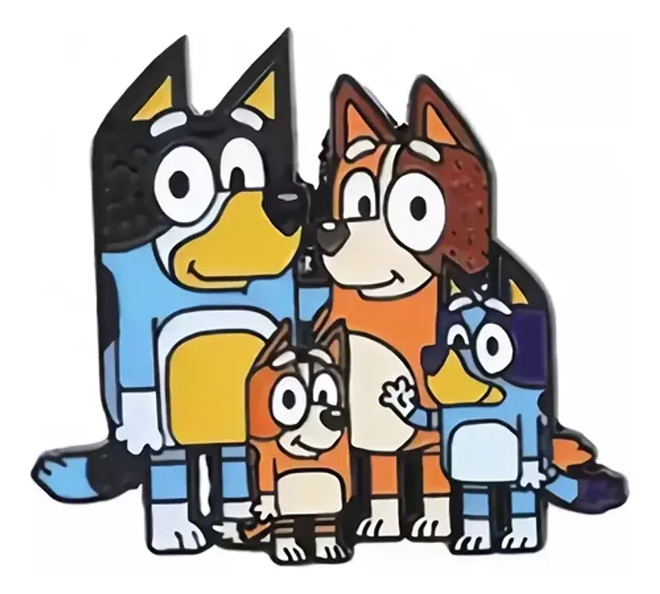Pins De Bluey / Bluey Y Sus Amigos / Broches Metálicos 1