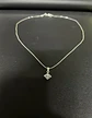 Collar Rombo Punto De Luz Plata Fina 925 Elegante Para Dama - Miniatura 4