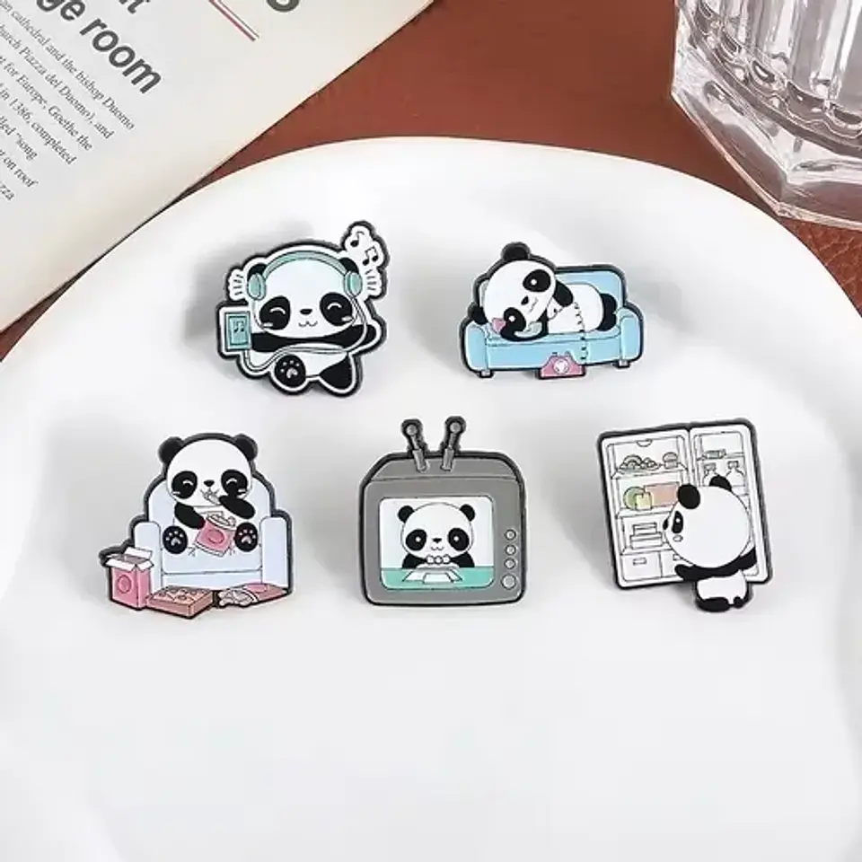 Pins De Panda Kawaii / I Love Panda / Pines Metalicos 2