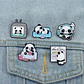 Pins De Panda Kawaii / I Love Panda / Pines Metalicos - Miniatura 3