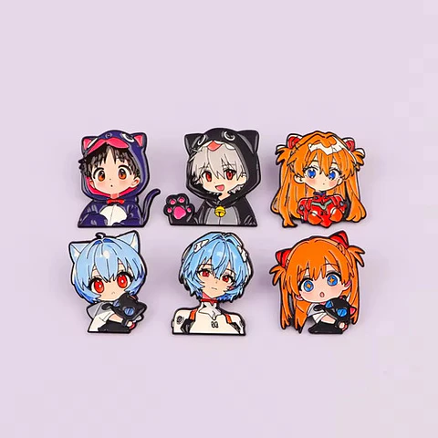 Pins De Kaworu Nagisa / Evangelion / Broches Metálicos