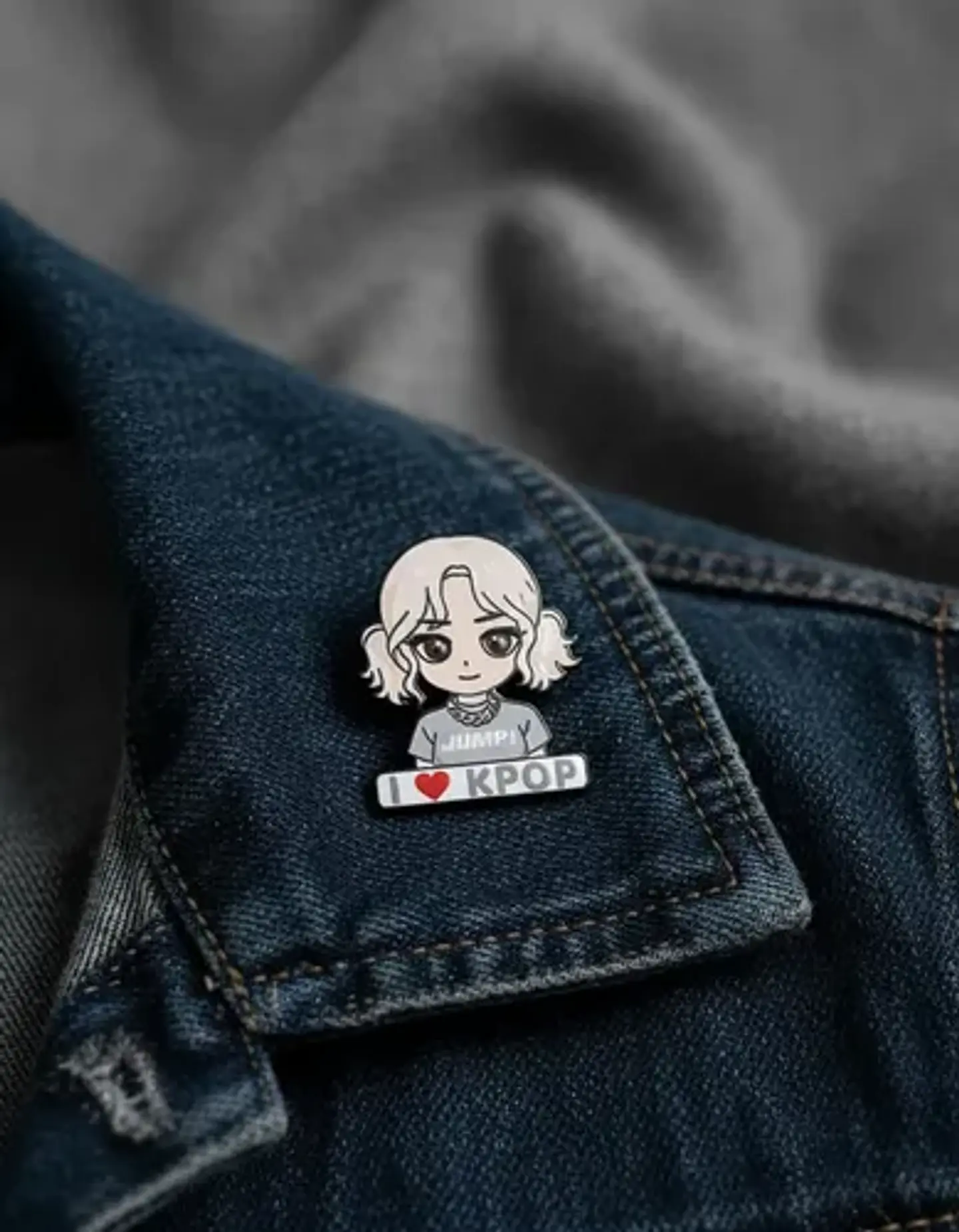 Pins De I Love K Pop / I Love K Pop /  Broches Metálicos 2