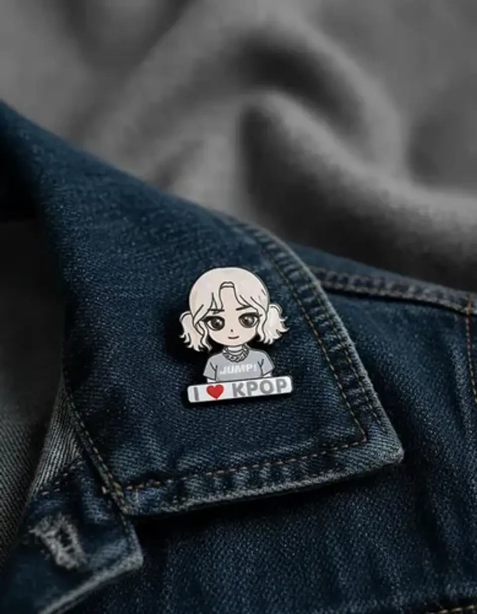 Pins De I Love K Pop / I Love K Pop /  Broches Metálicos 2