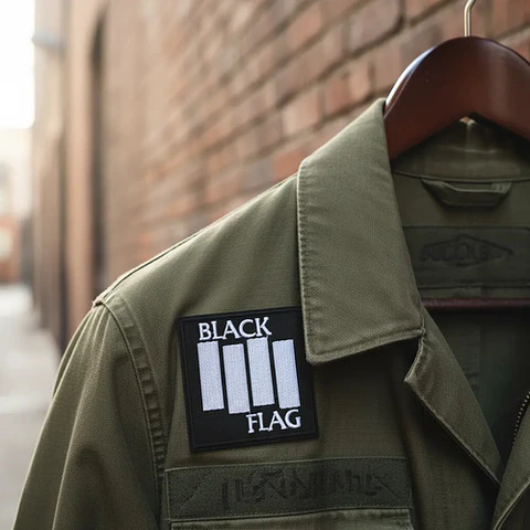 Parches Para Ropa - Black Flag / Termoadhesivo