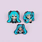Pins De Miku Hatsune / Hatsune Miku / Pines Metalicos - Miniatura 2