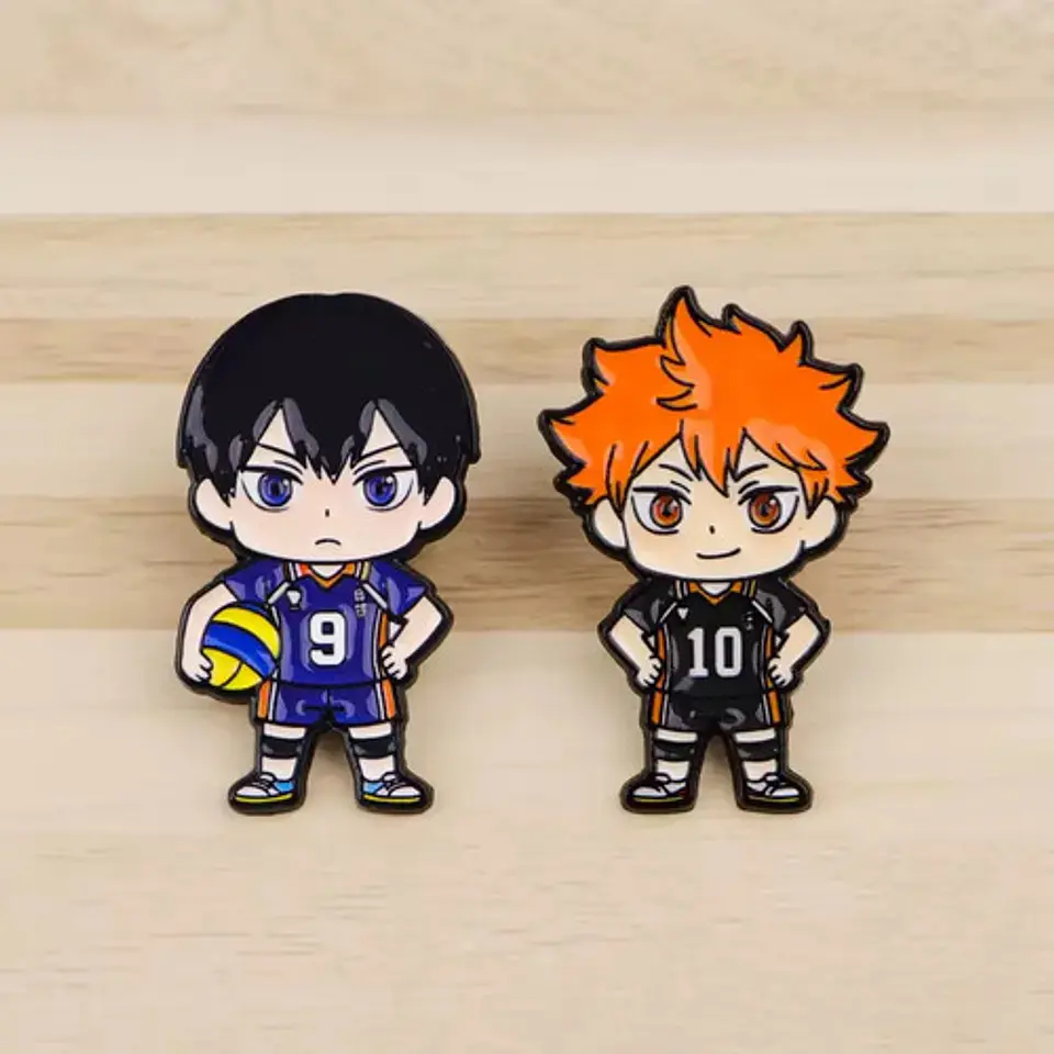 Pins De Shoyo Hinata / Haikyuu! / Pines Metálicos (broches) 3