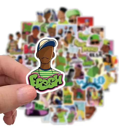 El Principe Del Rap - Set De 50 Stickers / Calcomanias