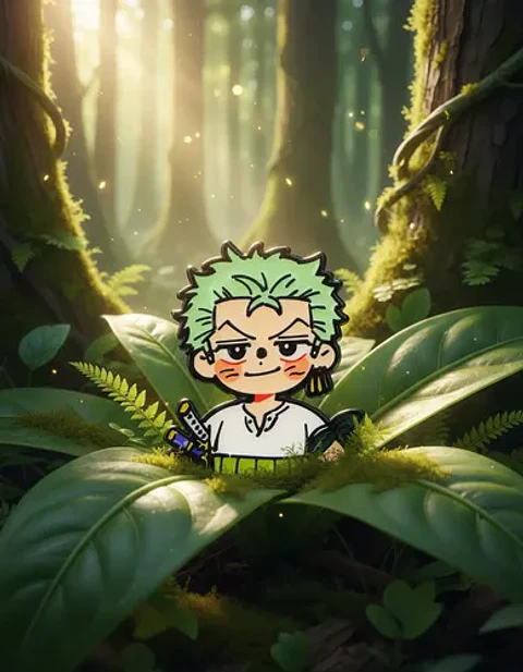 Pins De Roronoa Zoro / One Piece / Broche Metálicos
