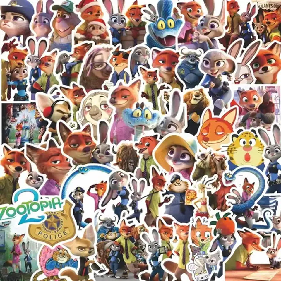 Zootopia 2 - Set De 50 Stickers / Calcomanias 1