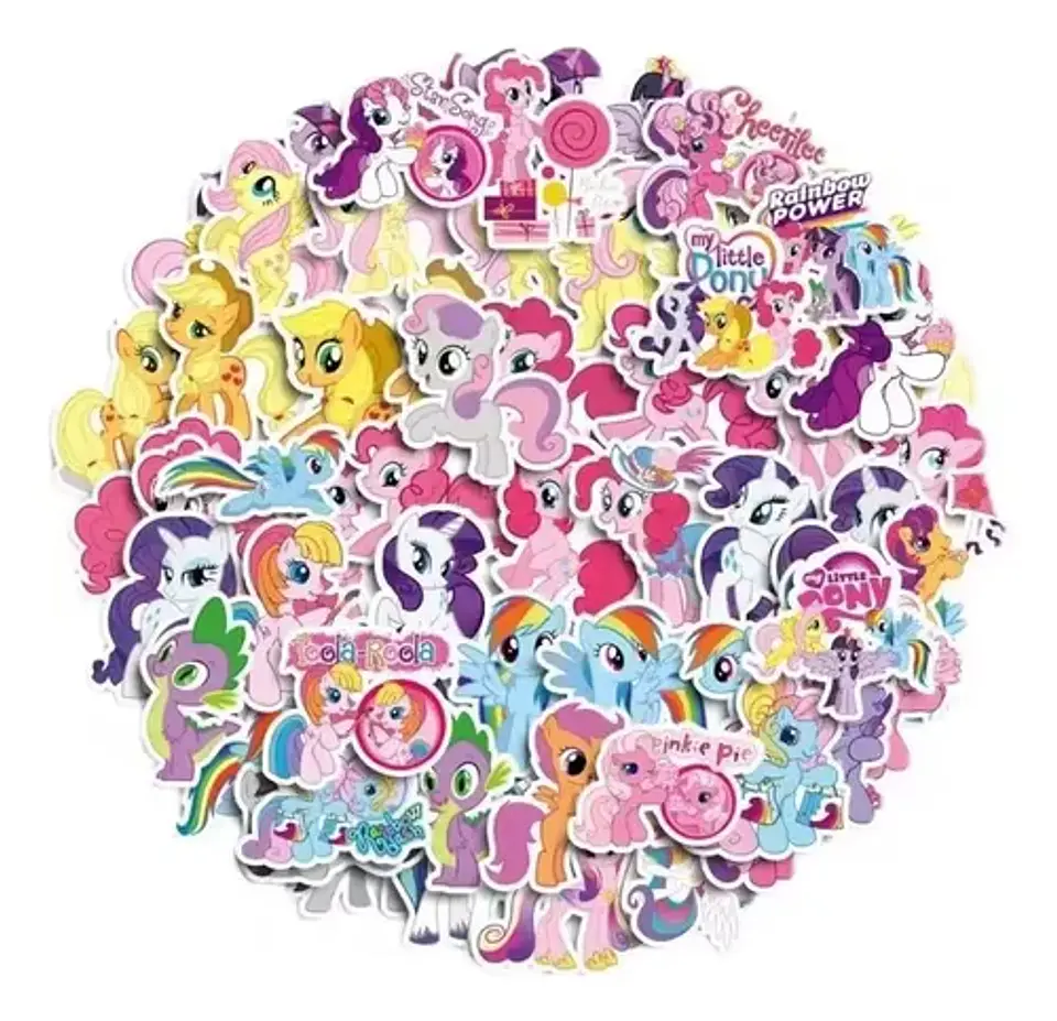 Pack 100 Stickers Demy Little Pony - Pegatinas / Calcomanias 1