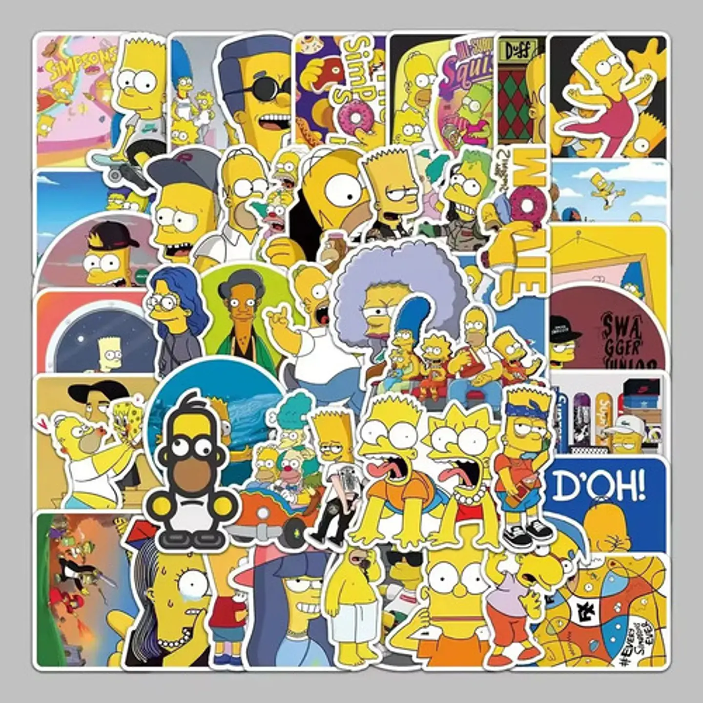 Pack 100 Stickers De Simpson - Pegatinas / Calcomanias 3