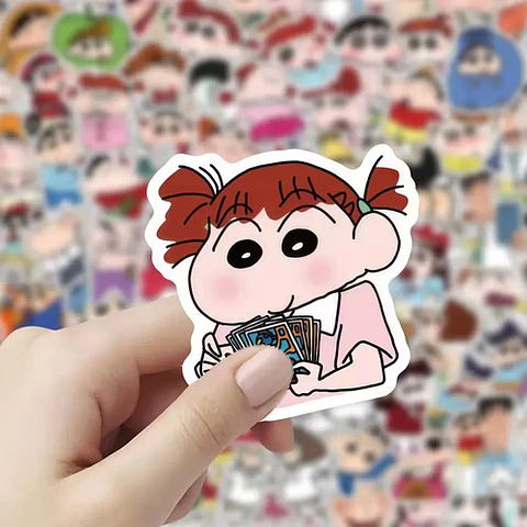 Pack 100 Stickers De Shin Chan - Pegatinas / Calcomanias