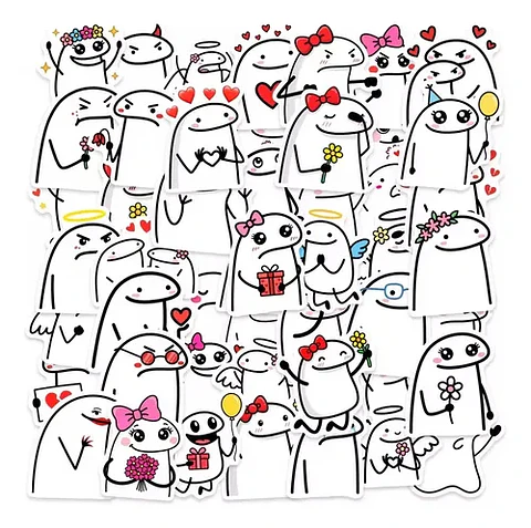 Flork Meme - Set De 50 Stickers / Calcomanias / Pegatinas
