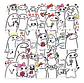 Flork Meme - Set De 50 Stickers / Calcomanias / Pegatinas - Miniatura 1