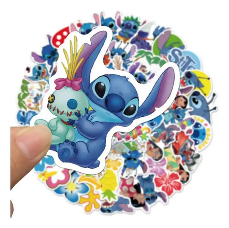 Pack 100 Stickers De Stitch - Pegatinas / Calcomanias 2