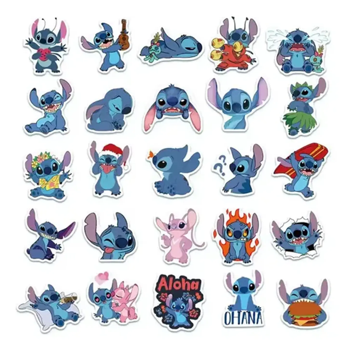 Pack 100 Stickers De Stitch - Pegatinas / Calcomanias 3