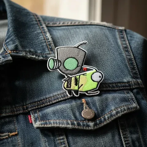 Parches Para Ropa -invasor Zim  / Termoadhesivo