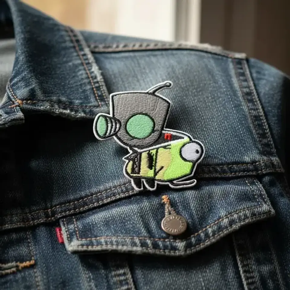Parches Para Ropa -invasor Zim  / Termoadhesivo 2