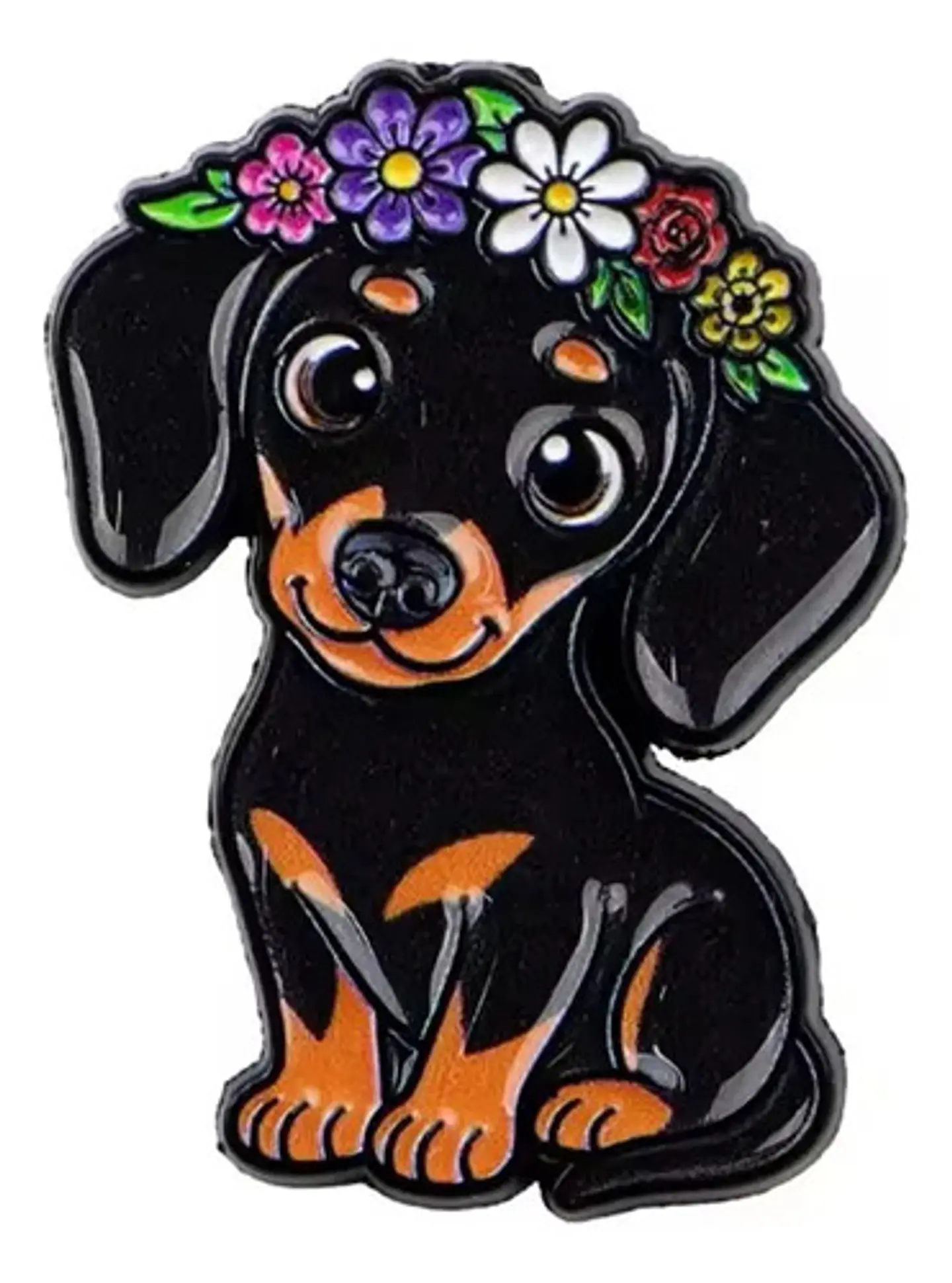 Pins De Perro Salchicha Kawaii / Broches Metálicos (pines) 1