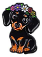 Pins De Perro Salchicha Kawaii / Broches Metálicos (pines) - Miniatura 1