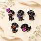 Pins De Perro Salchicha Kawaii / Broches Metálicos (pines) - Miniatura 3
