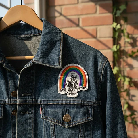 Parches Para Ropa - I Love Calaveras / Termoadhesivo