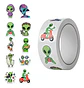 Extraterrestres - Set 500 Stickers / Rollo De Pegatinas - Miniatura 1